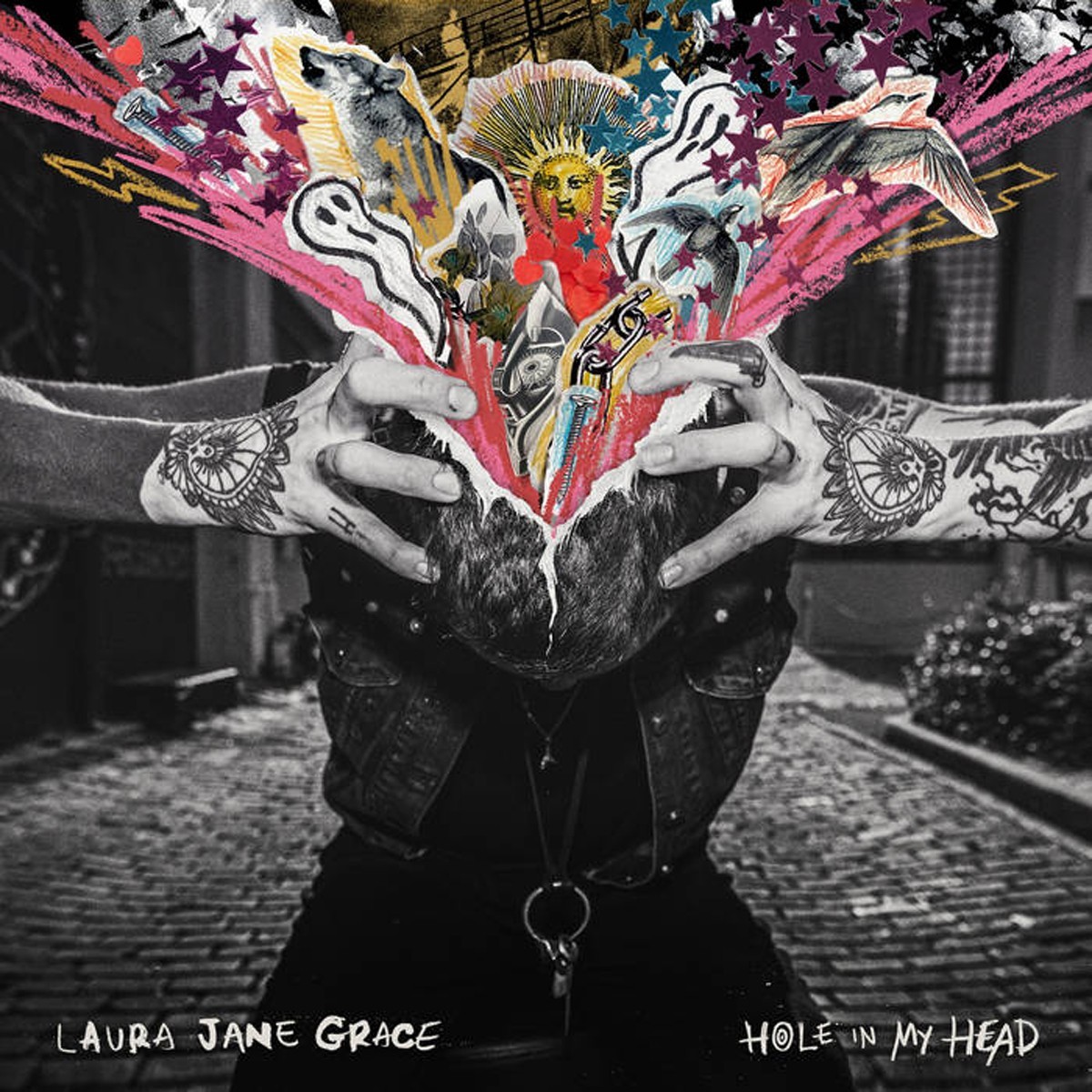 Laura Jane Grace - Hole In My Head (Clear With Pink Splatter Vinyl)