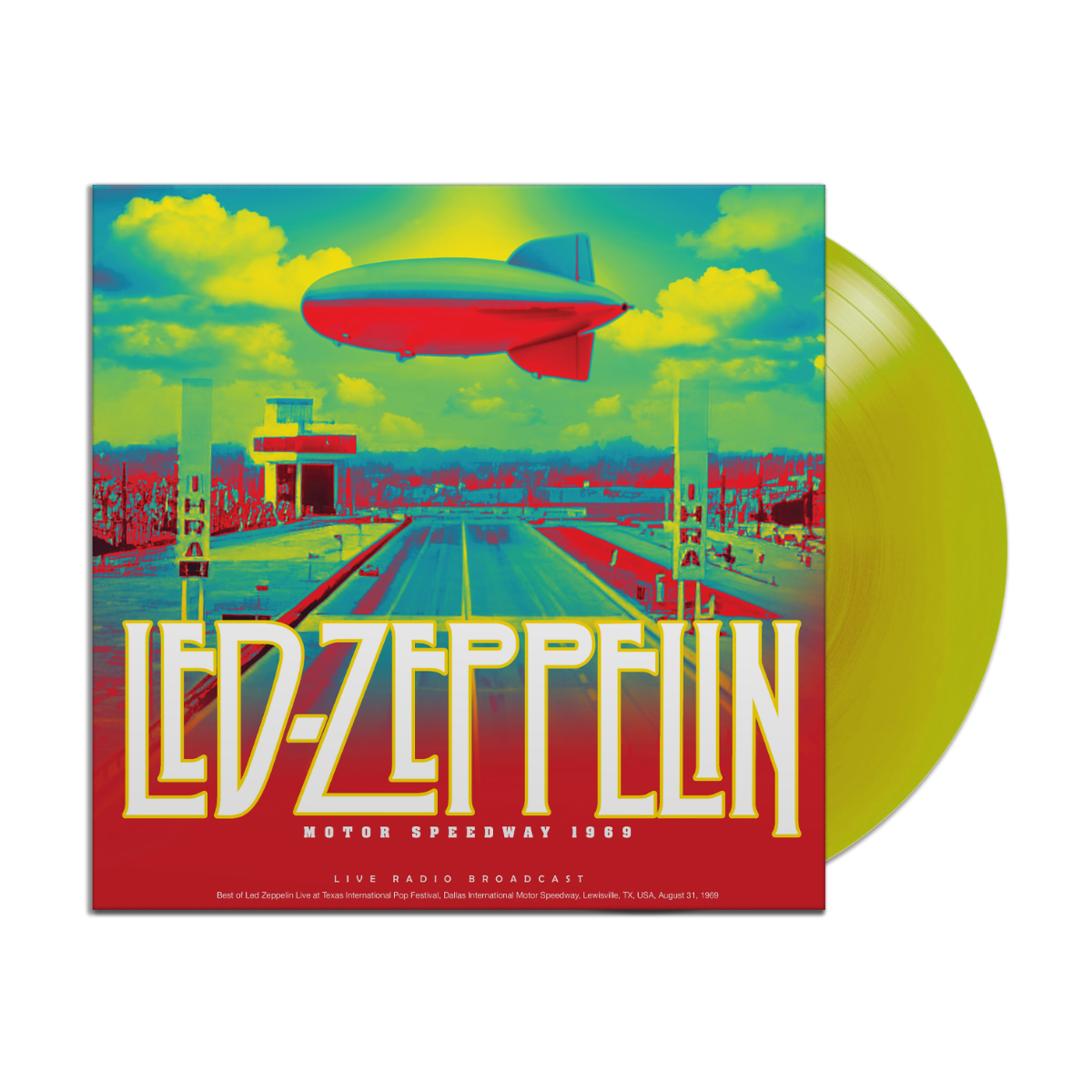 Led Zeppelin - Motor Speedway 1969 (Lime Transparent Vinyl)