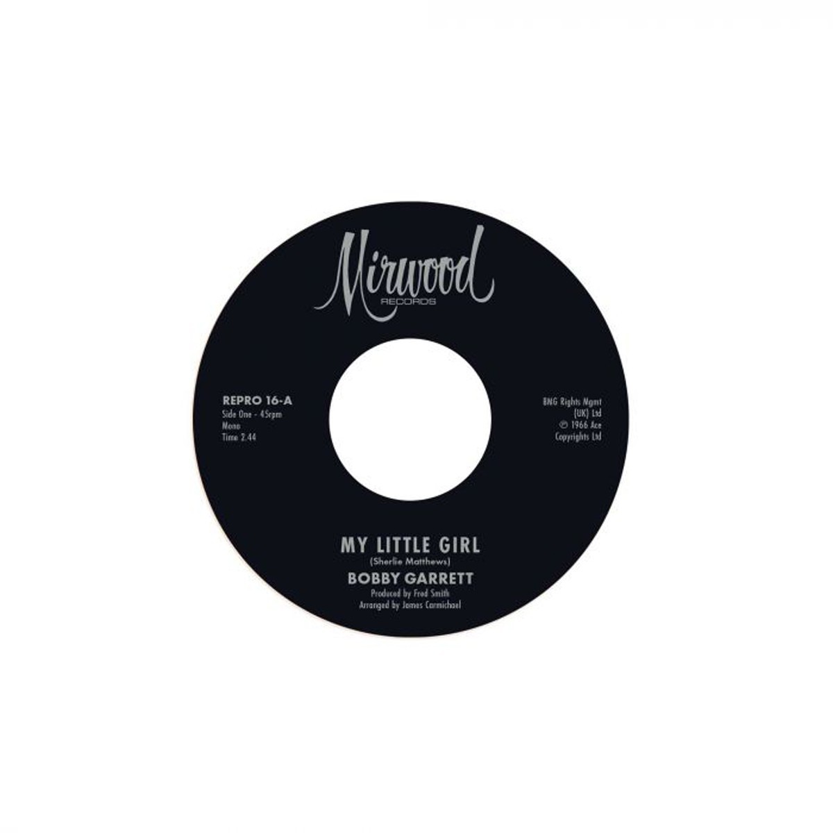Bobby Garrett & The Bob & Earl Band - My Little Girl / My Little Girl