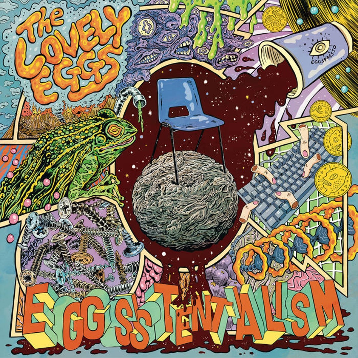 Lovely Eggs - Eggsistentialism (Transparent Blue Vinyl With “Coffee” Splatter)