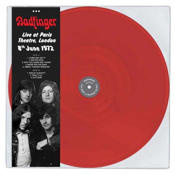 Badfinger - Live At Paris Theatre, London 8th June 1972 (Red Vinyl)