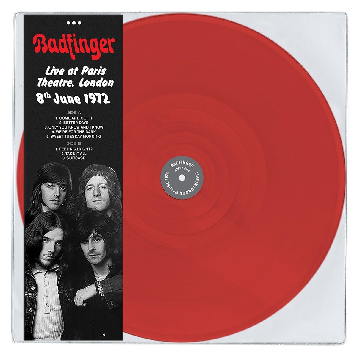 Badfinger - Live At Paris Theatre, London 8th June 1972 (Red Vinyl)