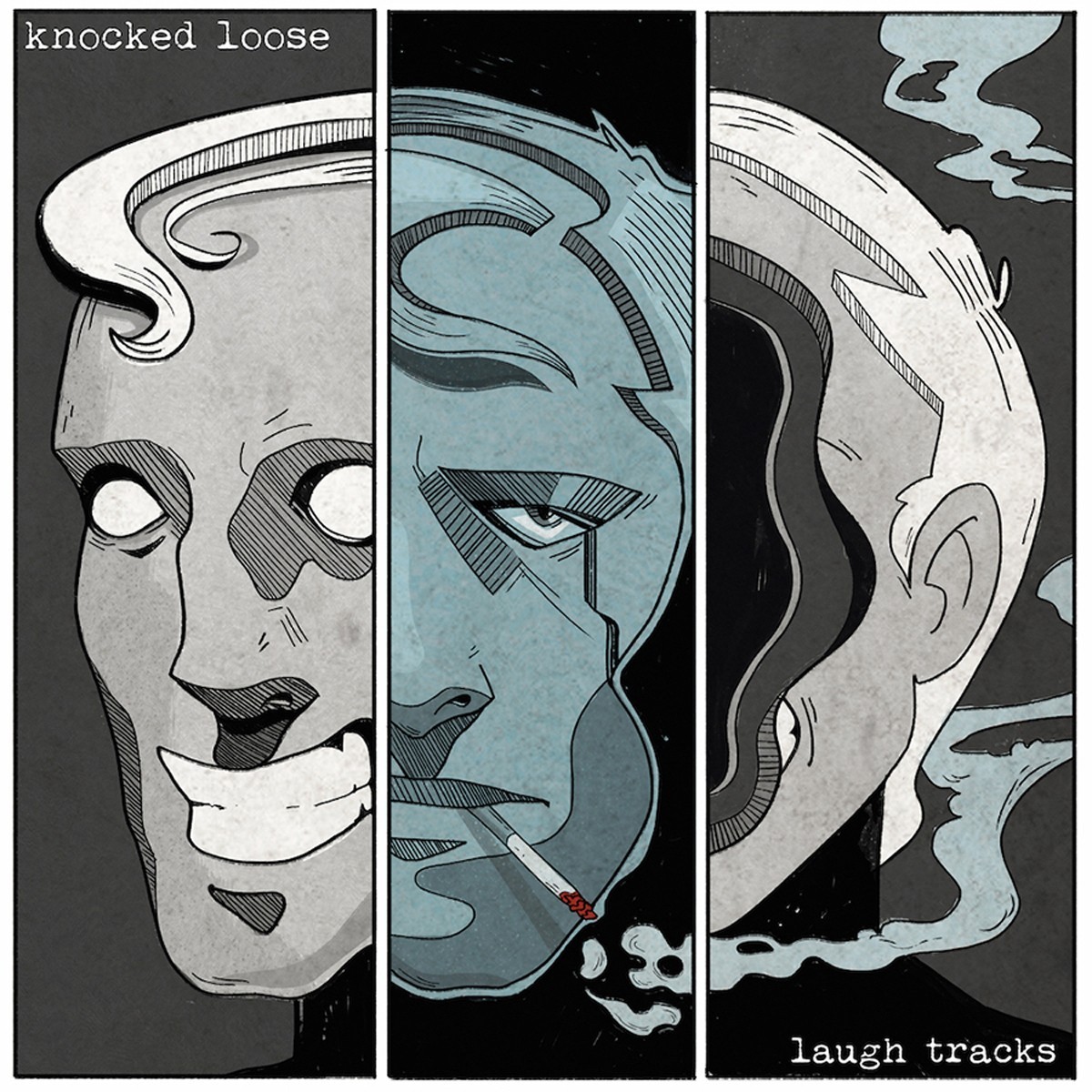 Knocked Loose - Laugh Tracks (Silver/Black Tri-Stripe Vinyl)