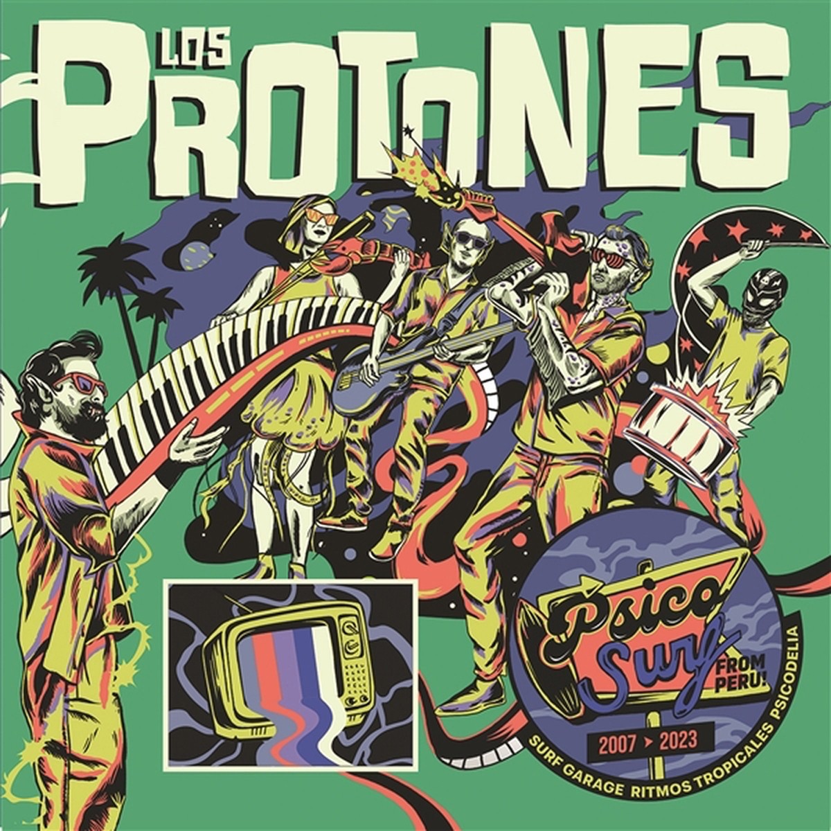 Los Protones - Psico Surf (Splatter Vinyl)