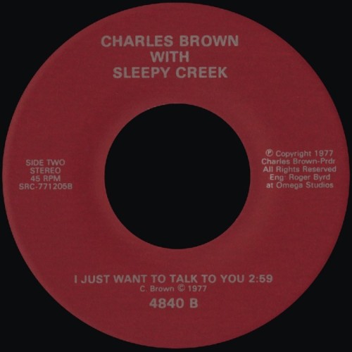 Charles Brown - I Just Want To Talk To You (Sleepy Creek Silver Vinyl)