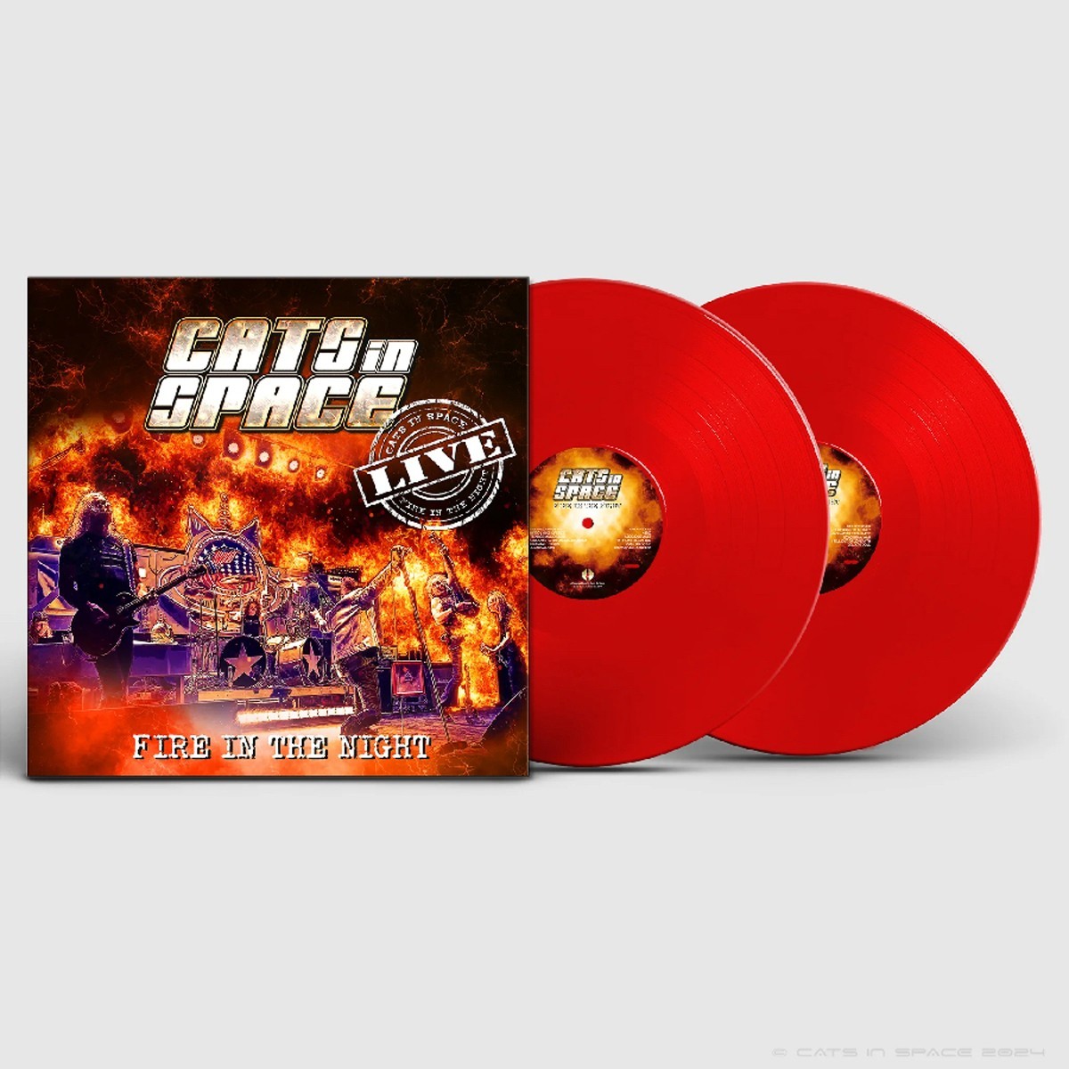Cats In Space - Fire In The Night: Live (Red Vinyl)