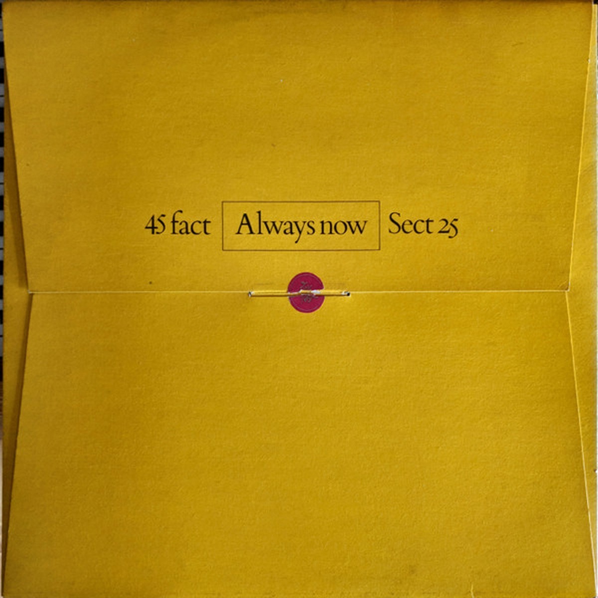 Section 25 - Always Now