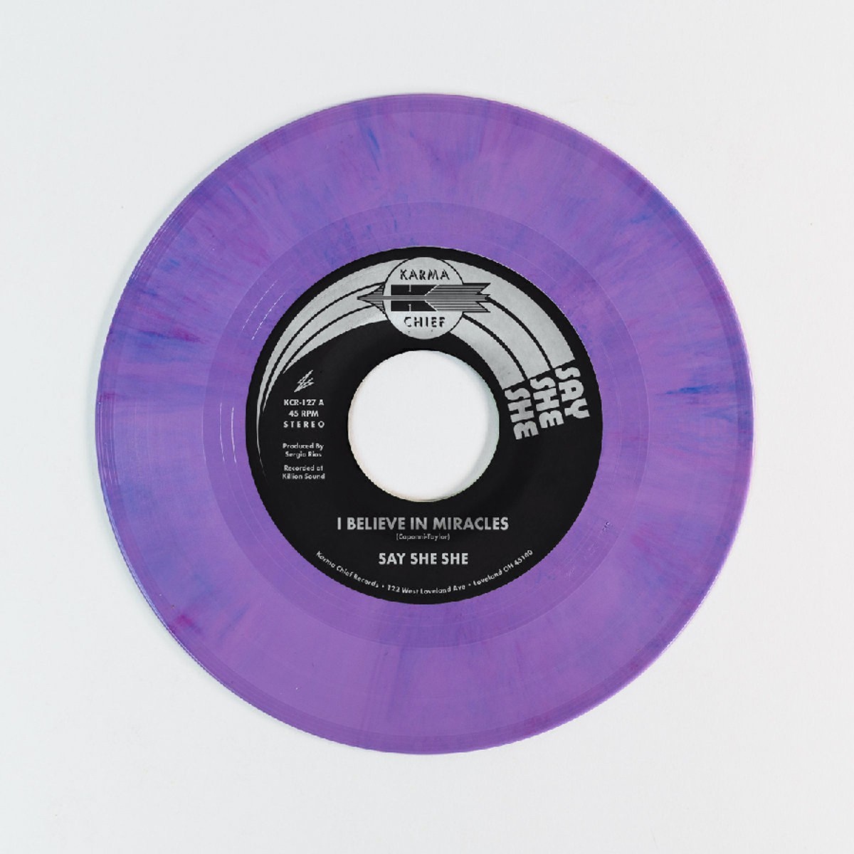 Say She She - I Believe In Miracles / C'est Si Bon (Purple Swirl Vinyl)