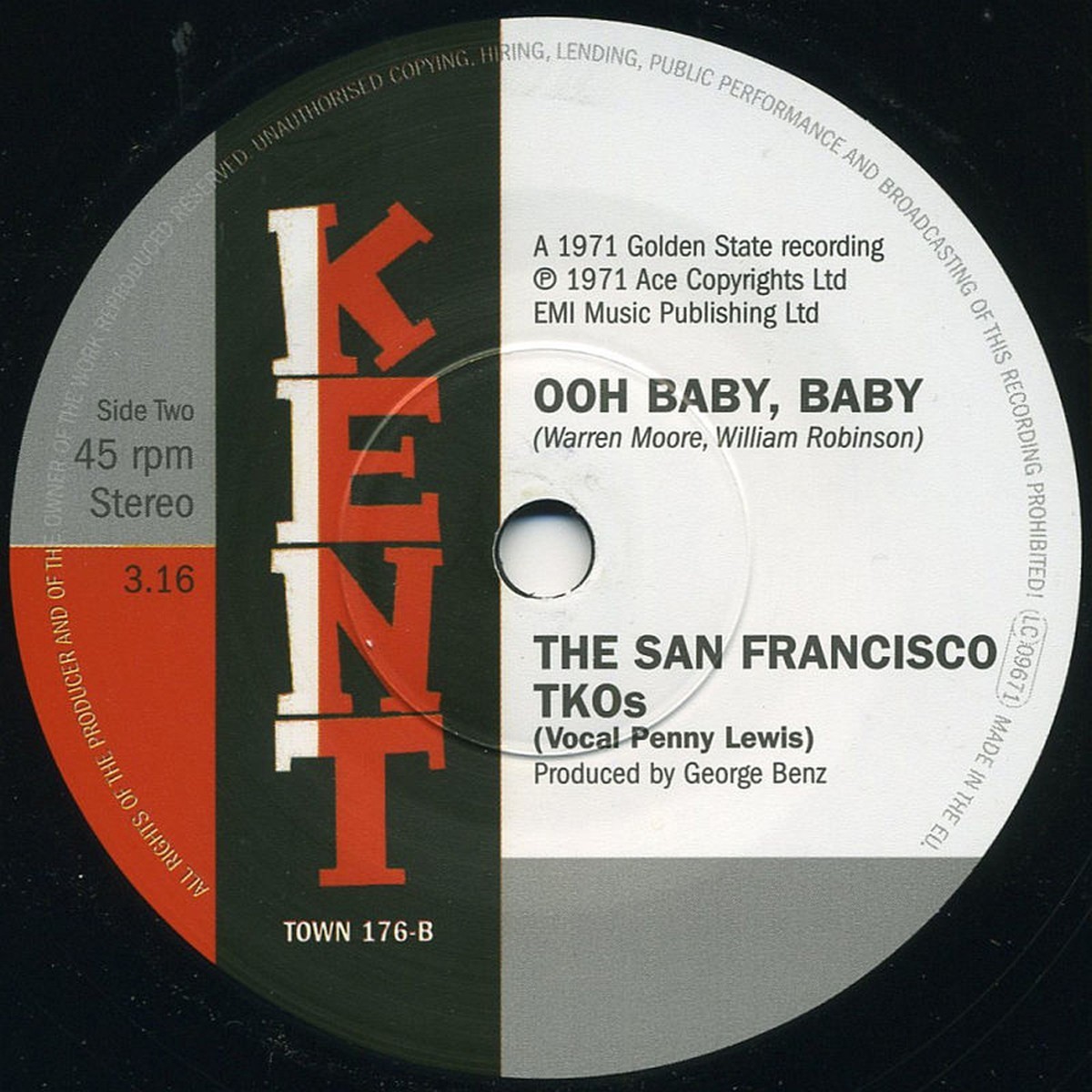 San Francisco T.K.O'S - Herm / Ooh Baby Baby