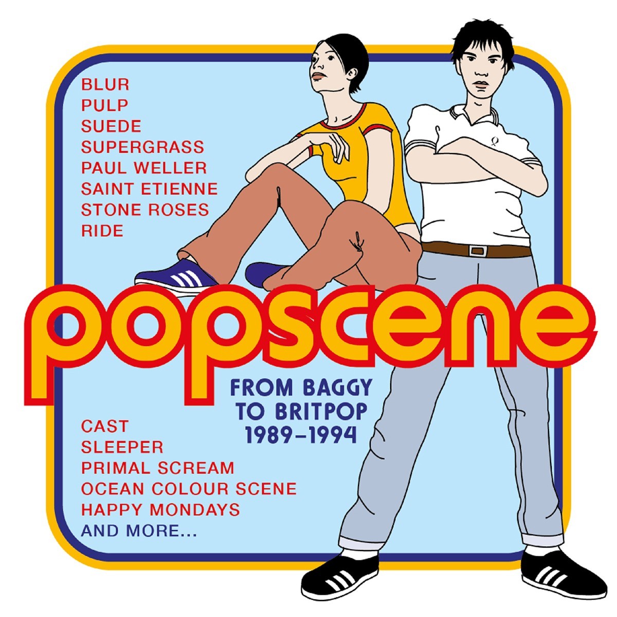 Various Artists - Popscene: From Baggy To Britpop 1989-1994 - 4CD Clamshell Box