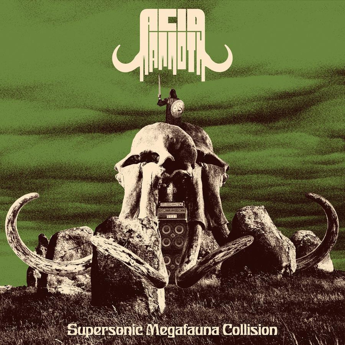 Acid Mammoth - Supersonic Megafauna Collision (Half-Half Transp. Green/Splatter Black/Red Vinyl)