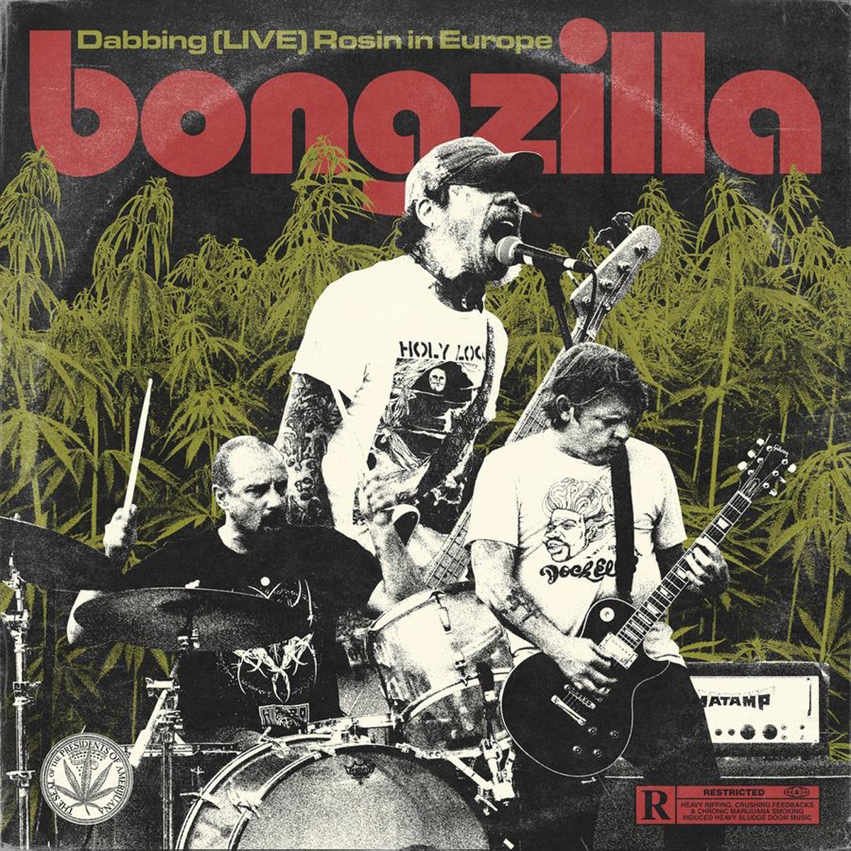 Bongzilla - Dabbing (Live) Rosin In Europe (Transp. Back, Green, Pink Neon Splatter Vinyl)