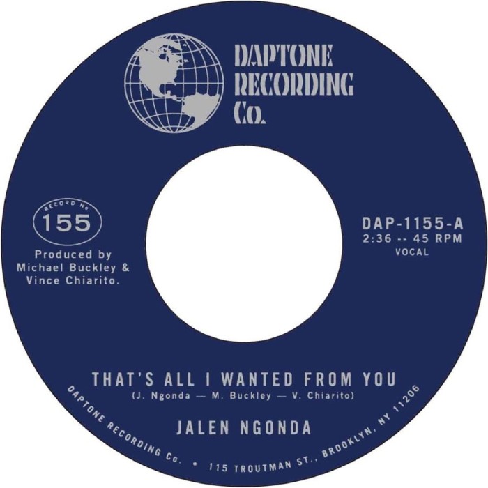 Jalen N'Gonda - That's All I Wanted From You / So Glad I Found You