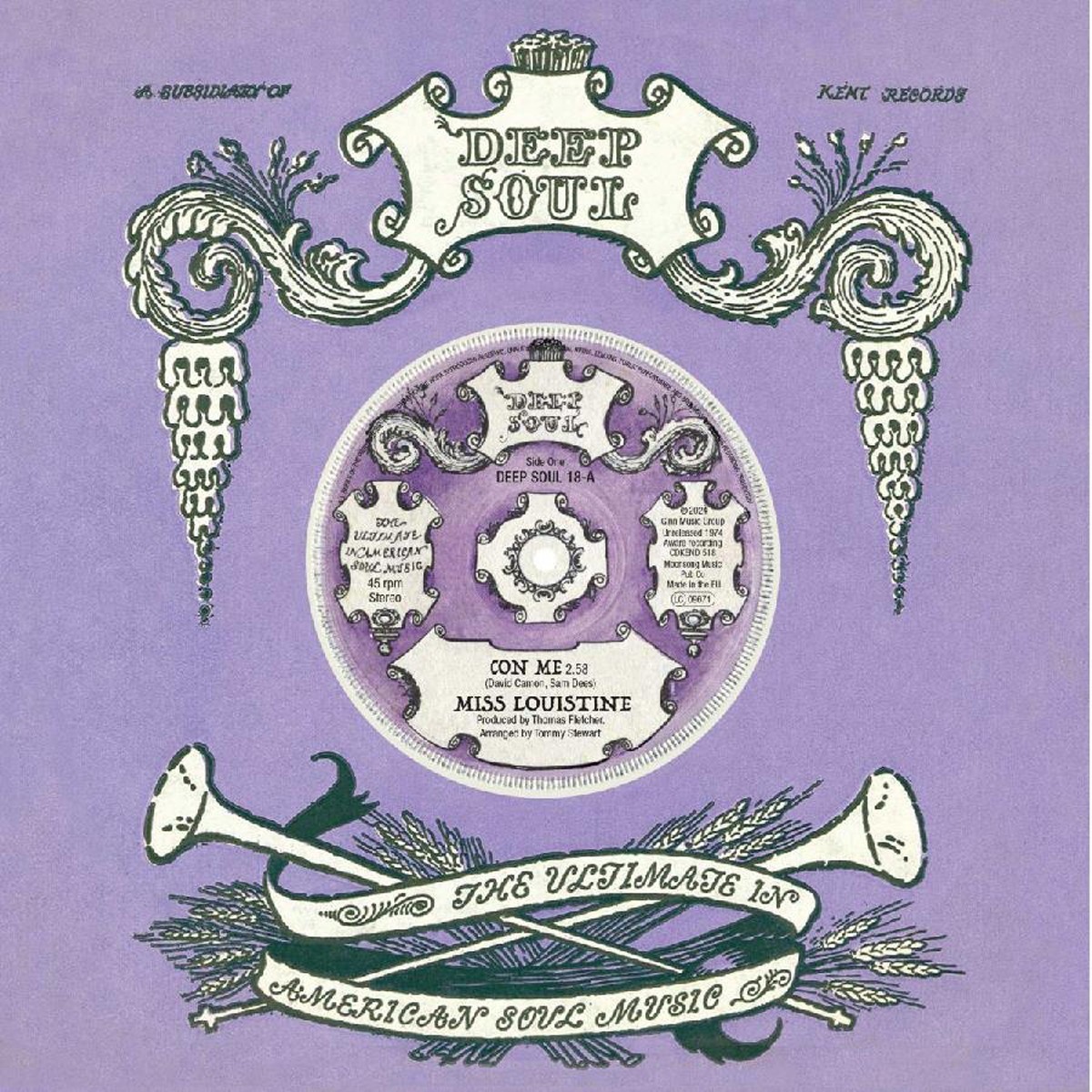 Miss Louistine & Sam Dees - Con Me / Con Me