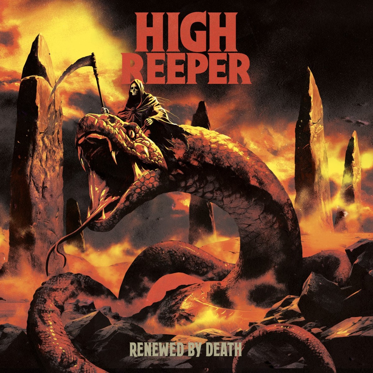High Reeper - Renewed By Death (Side A - Side B Orange/Pink/Purple Vinyl)