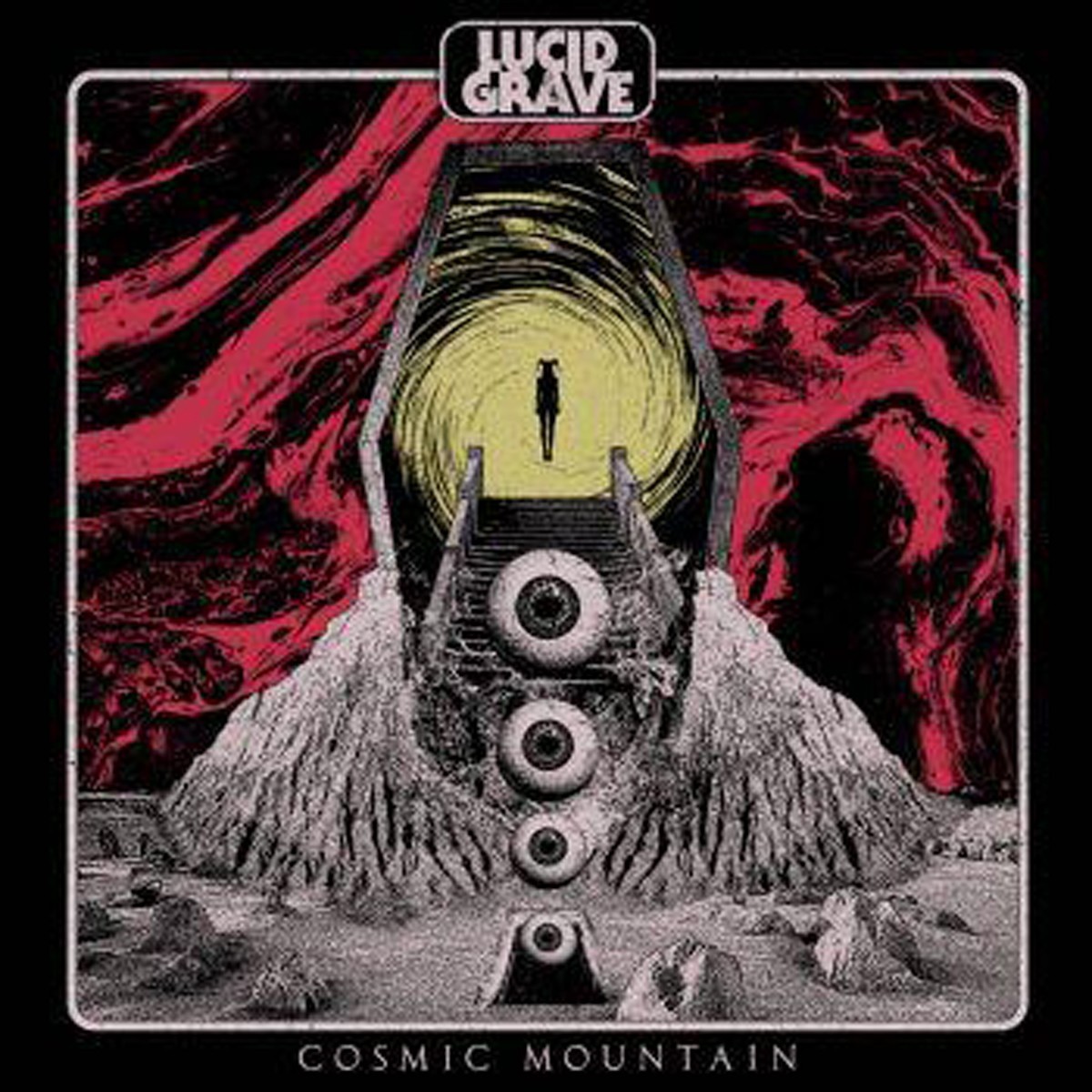 Lucid Grave - Cosmic Mountain (Transparent Red Splatter Black Vinyl)