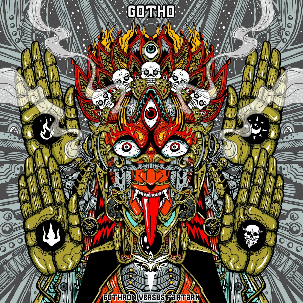 Gotho - Gotho Versus Fartark (Smoke Red And Black Vinyl)