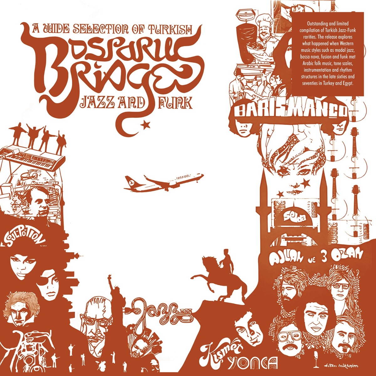 Various Artists - Bosporus Bridges - A Wide Selection Of Turkish Jazz And Funk