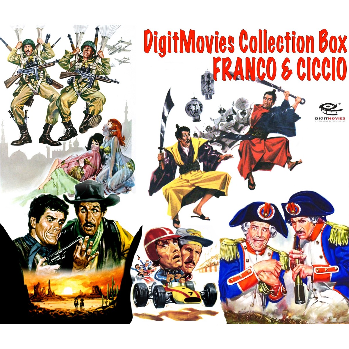 Francesco De Masi & Luis Bacalov... - Franco & Ciccio - 5 Cd Box Slipcase