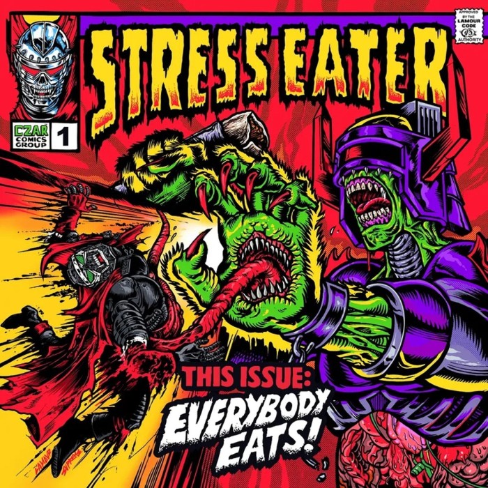 Stress Eater - Everybody Eats! (Clear Red Wave Vinyl)