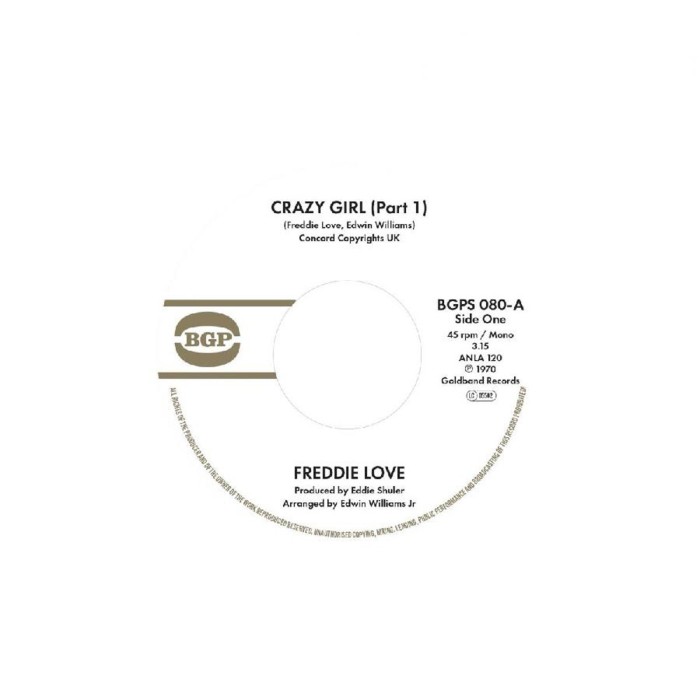 Freddie Love - Crazy Girl (Part 1) / Crazy Girl (Part 2)