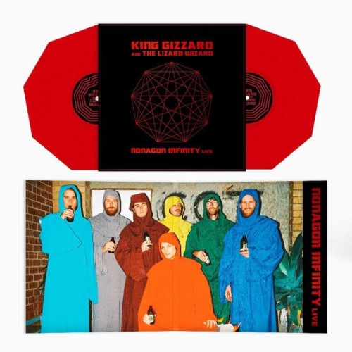 King Gizzard & The Lizard Wizard - Nonagon Infinity Live (Clear Red Nonagon Shaped Vinyl)