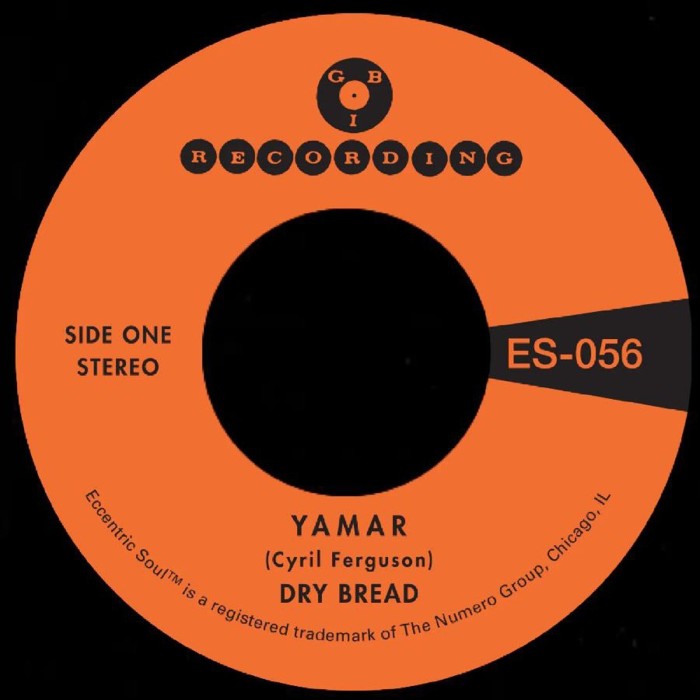 Dry Bread - Yamar / Words To My Song (Coke Bottle Clear Vinyl)