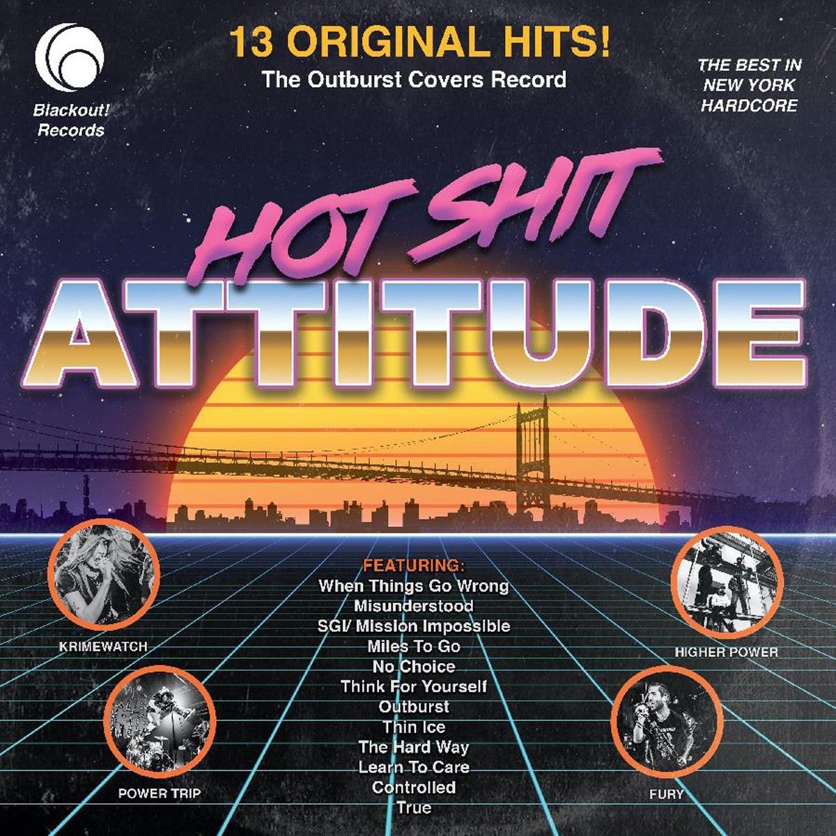 Various Artists - Hot Shit Attitude: The Outburst Covers Record (Pink)