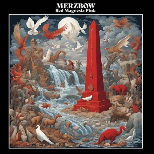 Merzbow - Red Magnesia Pink (Black & White Marble Vinyl)