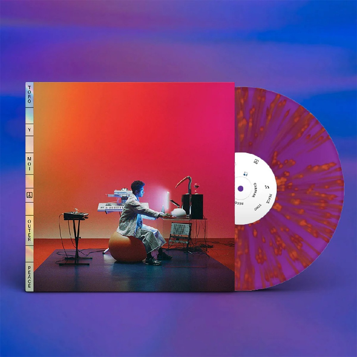 Toro Y Moi - Outer Peace (Neon Violet & Tangerine Splatter Colour Vinyl)