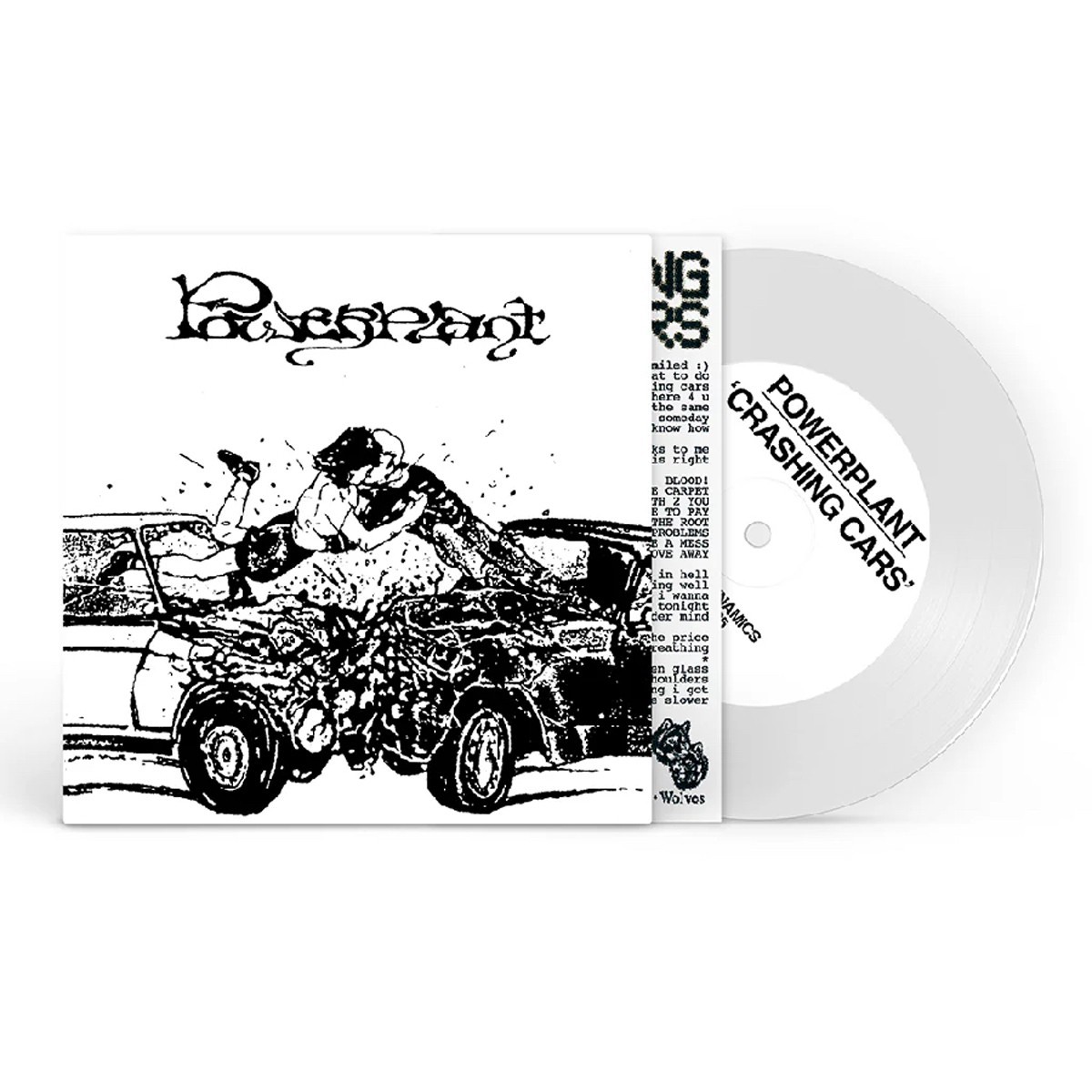 Powerplant - Crashing Cars (White Vinyl)