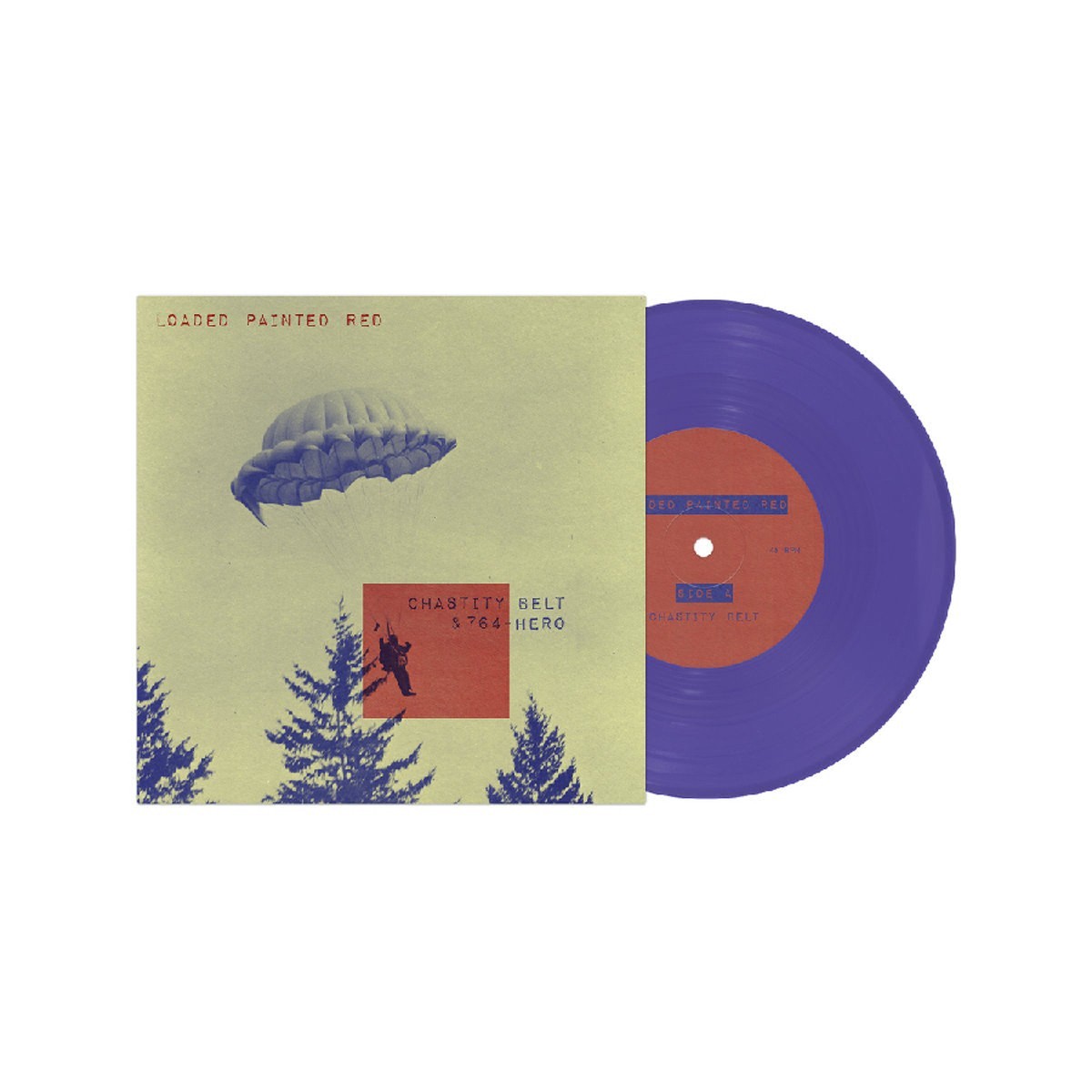 Chastity Belt & 764-Hero - Loaded Painted Red (Opaque Purple Vinyl)