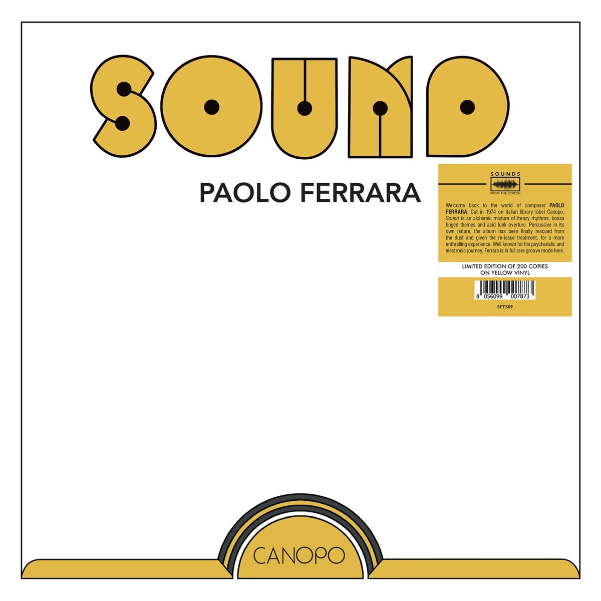 Paolo Ferrara - Sound (Yellow Vinyl)