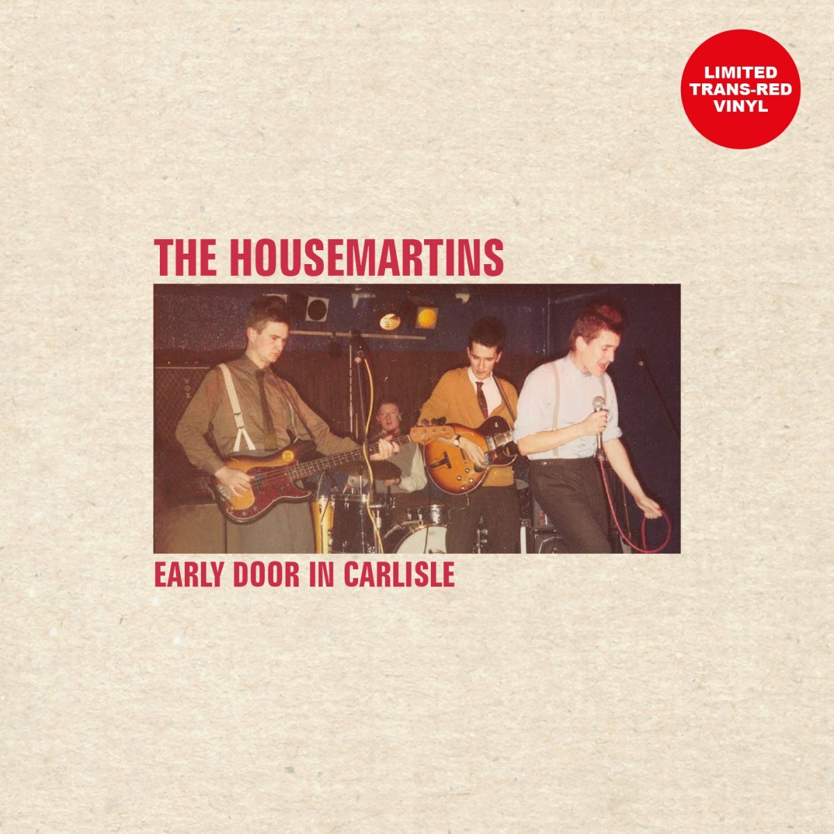The Housemartins - Early Door In Carlisle - Flag Day Tour 1985 (Trans Red)