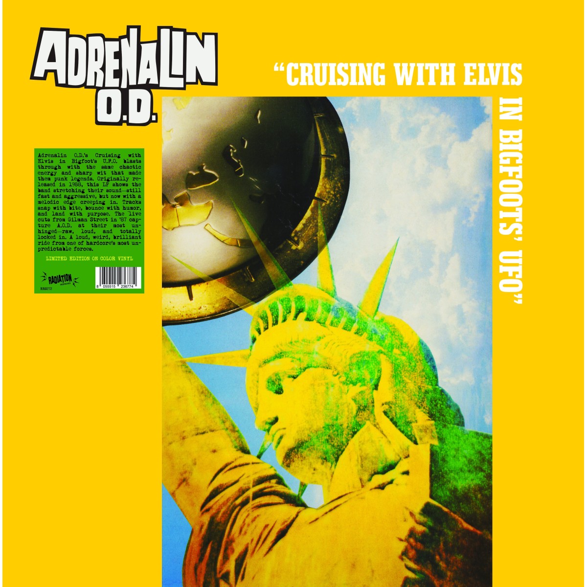 Adrenalin O.D. - Cruising With Elvis In Bigfoot S U.F.O. (Yellow Vinyl)