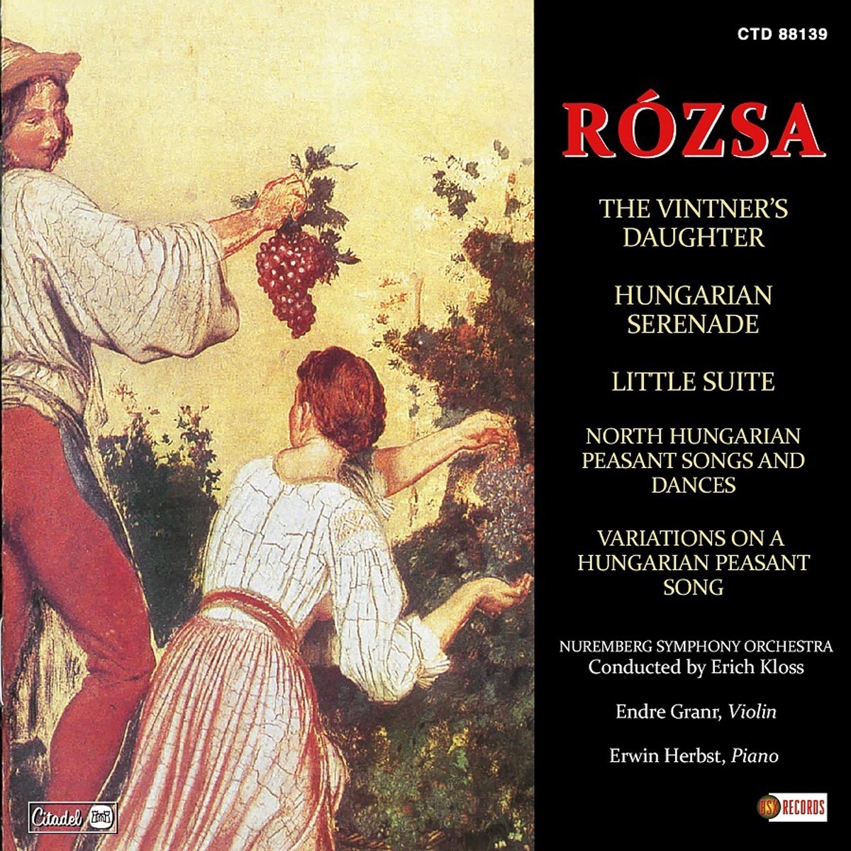 Miklós Rózsa - The Vintner's Daughter - Hungarian Serenade