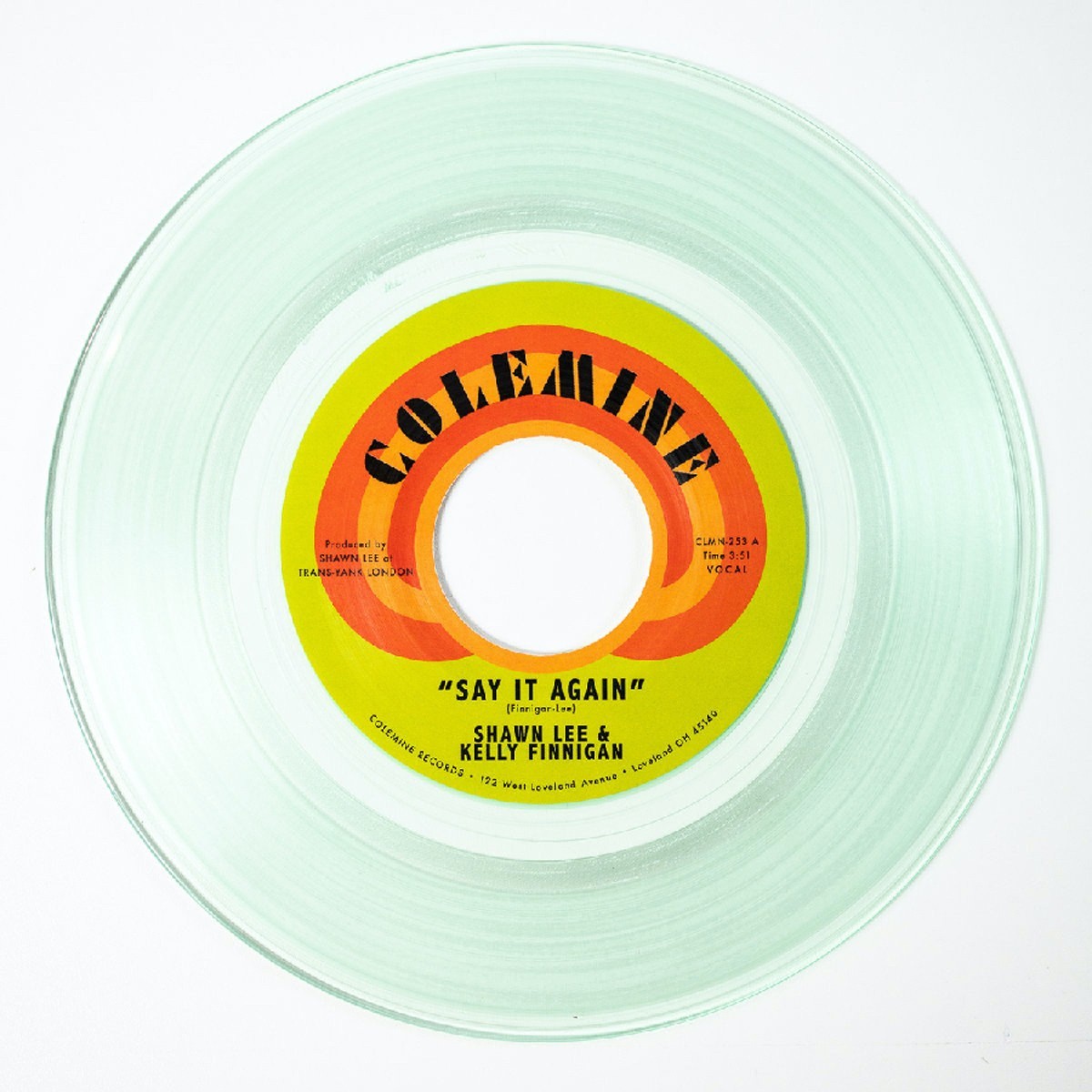 Shawn Lee & Kelly Finnigan - Say It Again / Harpsichord Rock (Coke Bottle Clear Vinyl)