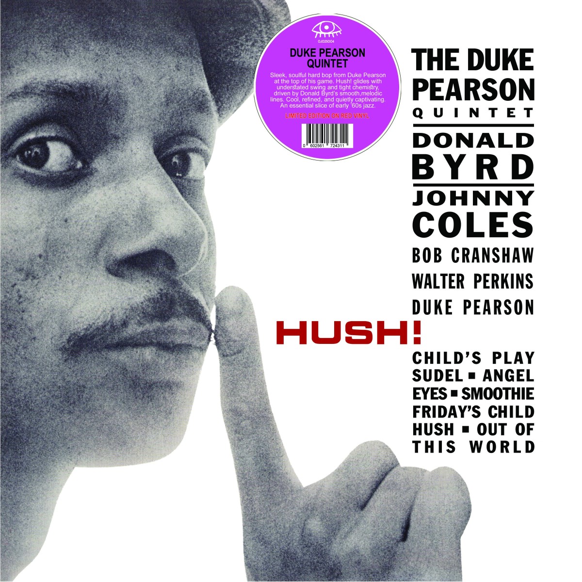 The Duke Pearson Quintet - Hush! (Red Vinyl)