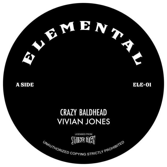 Vivian Jones & Stingray - Crazy Baldhead / Crazy Dub