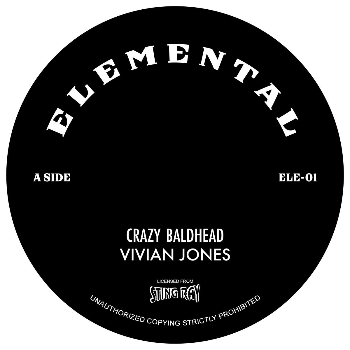 Vivian Jones & Stingray - Crazy Baldhead / Crazy Dub
