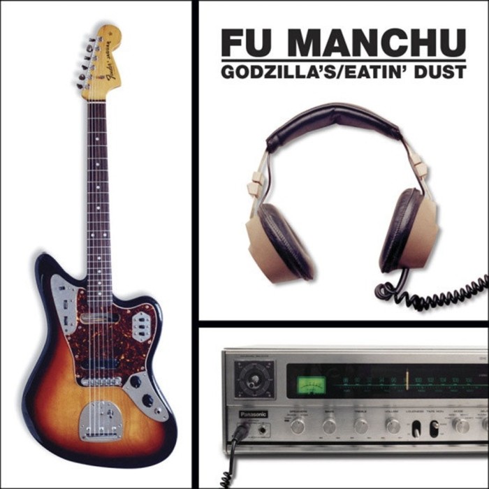 Fu Manchu - Godzilla's / Eatin' Dust +4 (White W/ Brown Splatter Vinyl)