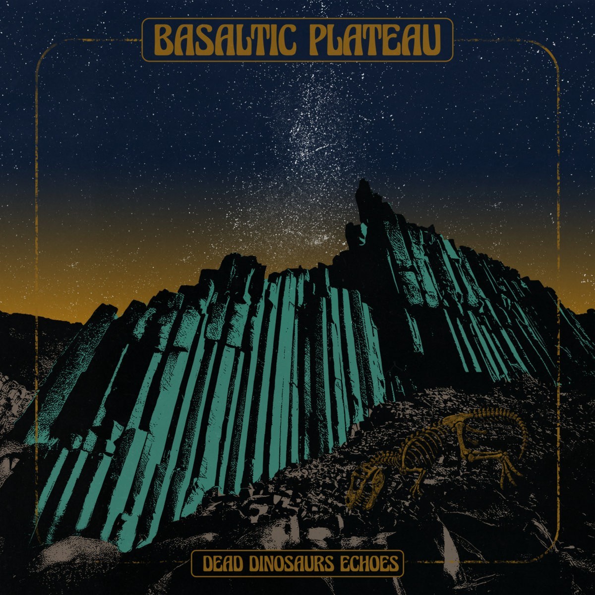Basaltic Plateau - Dead Dinosaurs Echoes (Tourquoise Splatter Black Vinyl)