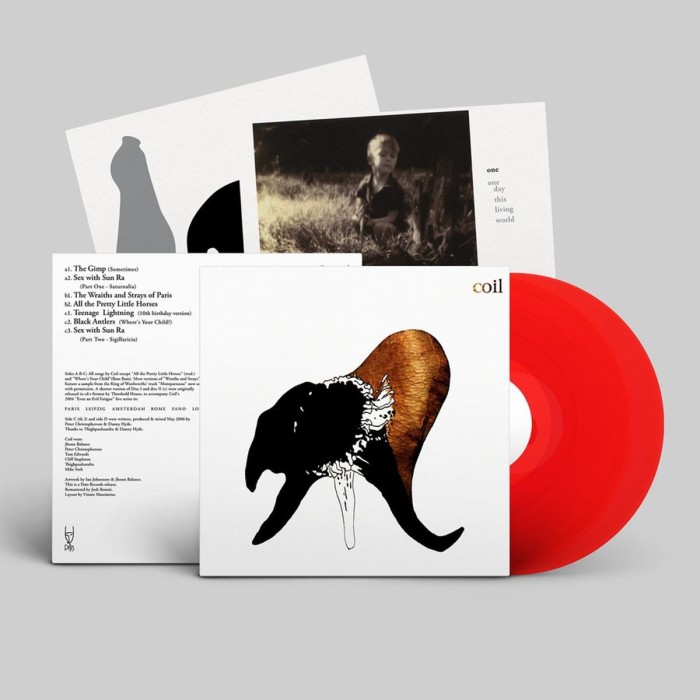Coil - Black Antlers (Clear Red Vinyl)
