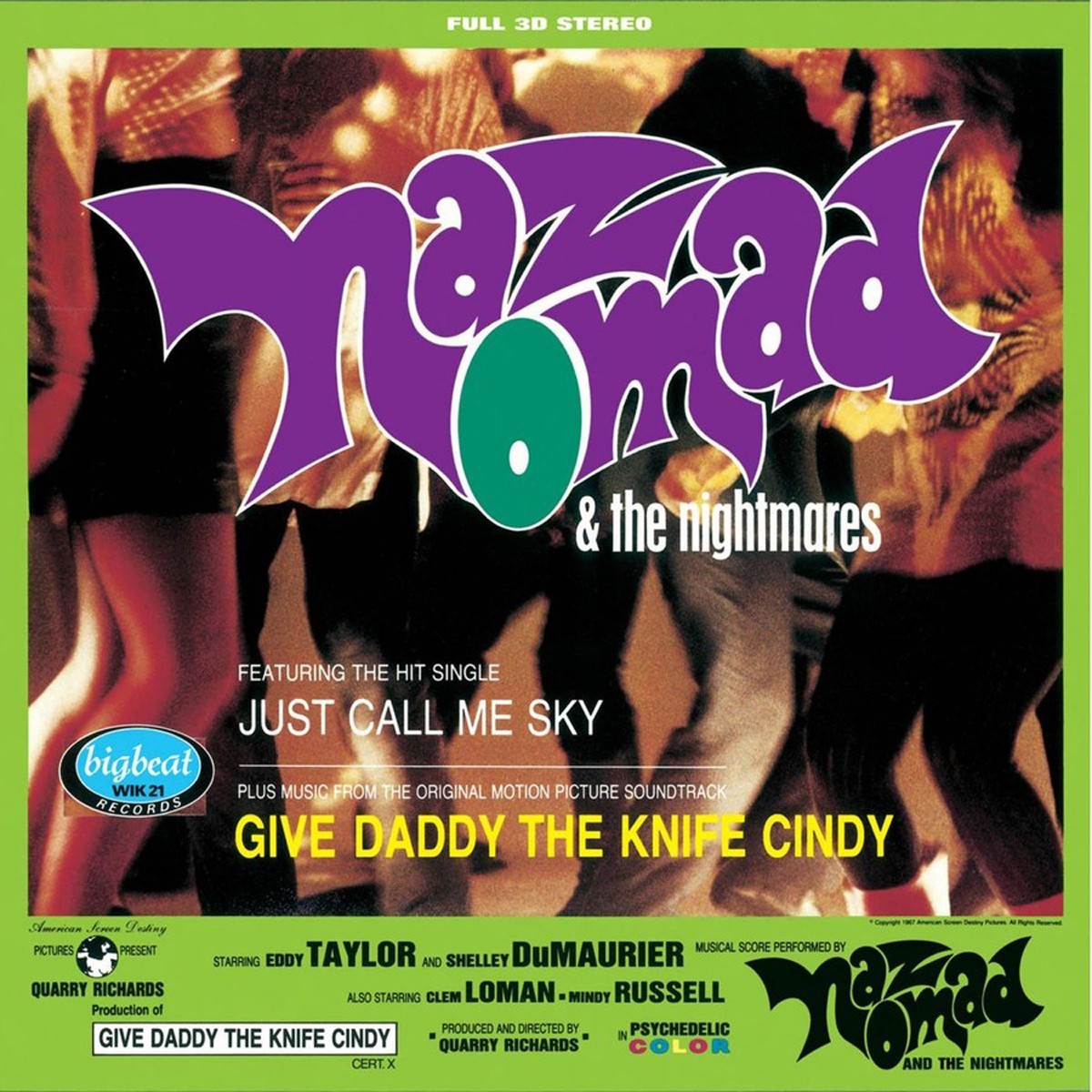 Naz Nomad & The Nightmares - Give Daddy The Knife Cindy (Purple/Clear Splatter Vinyl)
