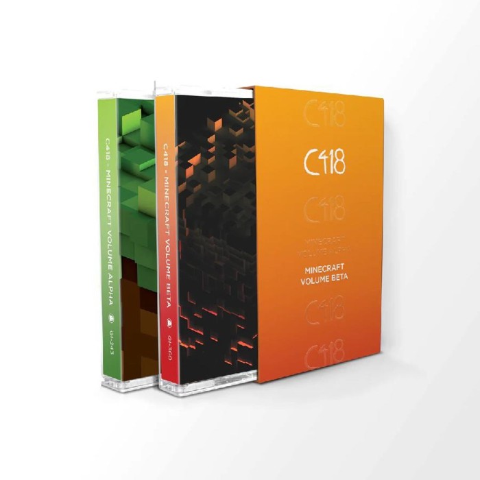 C418 - Minecraft: Alpha + Beta (Limited Green W/White Ink & Orange W/White Ink)