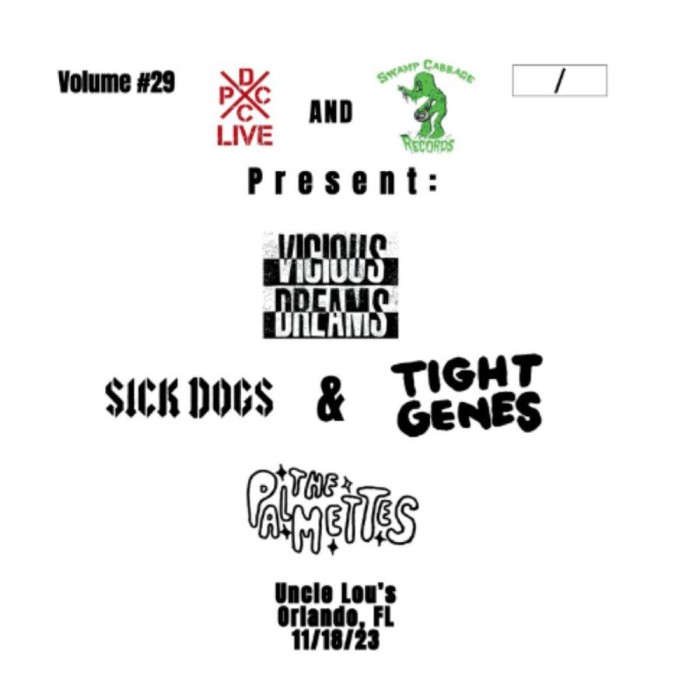 Vicious Dreams & The Palmettes & Sick Dogs - Dcxpc Live Vol. 29