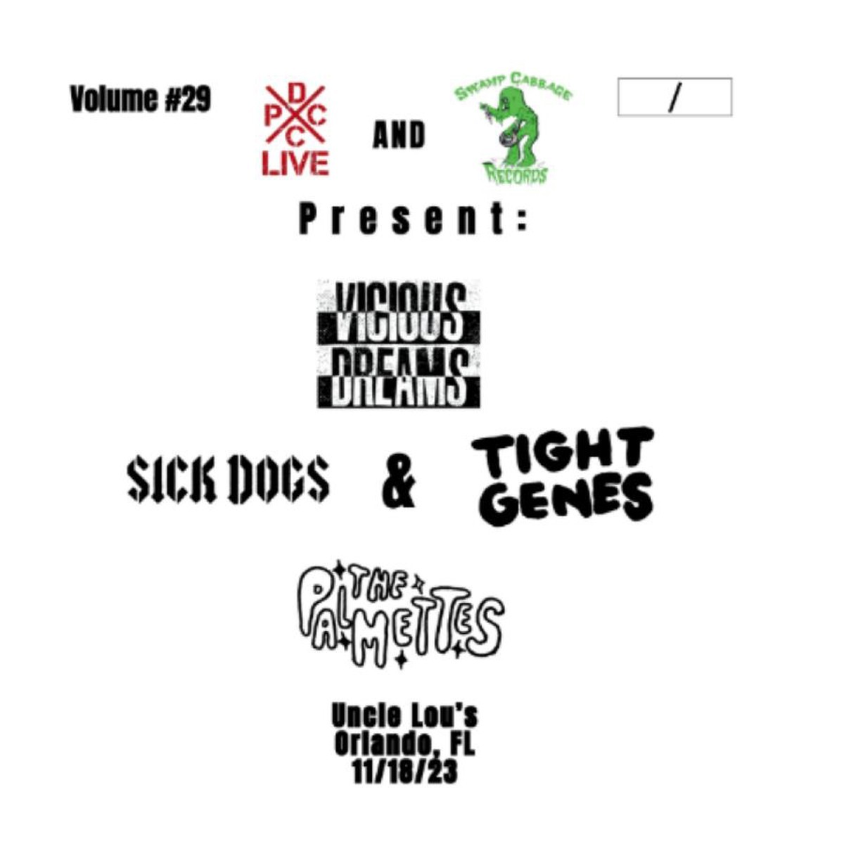 Vicious Dreams & The Palmettes & Sick Dogs - Dcxpc Live Vol. 29