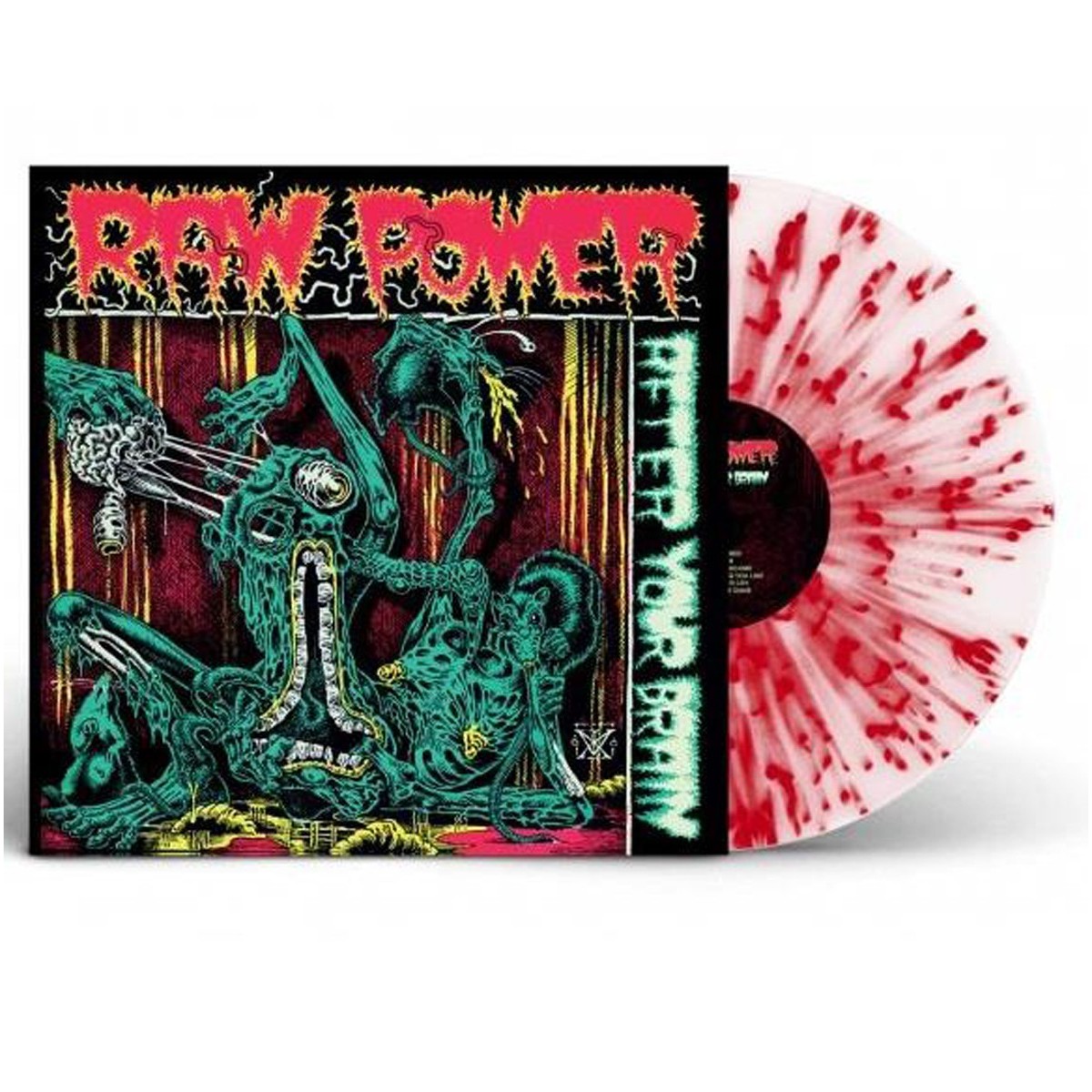 Raw Power - After Your Brain (White / Red Splatter)