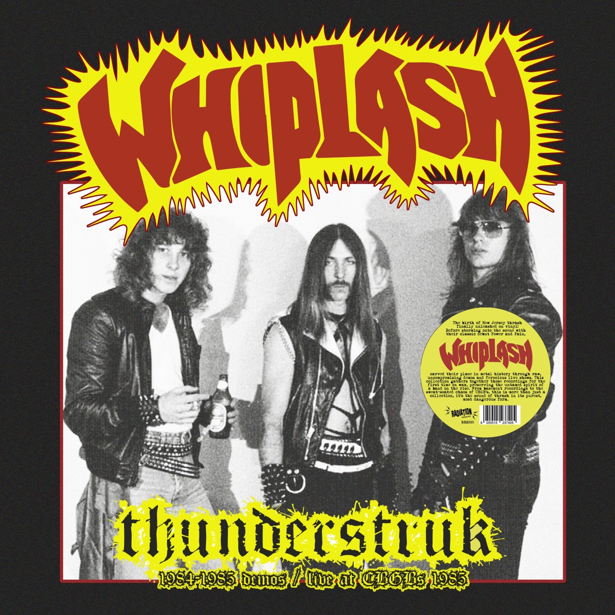 Whiplash - Thunderstruk. 1984-1985 Demos / Live At Cbgb's 1983 (Yellow Vinyl)
