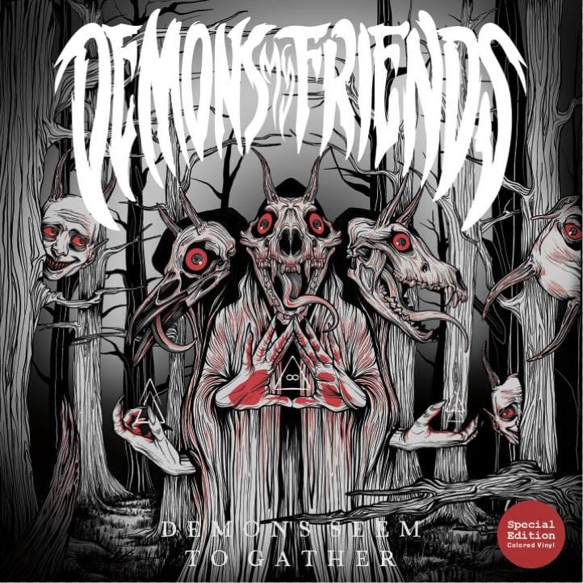 Demons My Friends - Demons Seem To Gather (Red Marbled Vinyl)